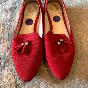 Vince Camuto red loafers